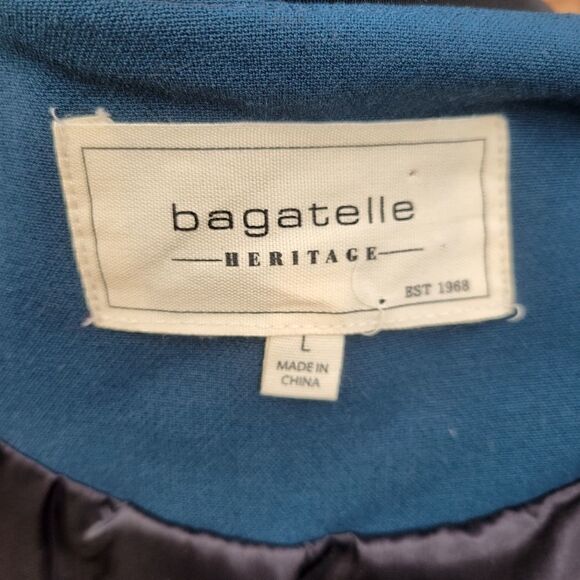 Bagatelle Heritage Blue Long Coat Size Large - Picture 11 of 11